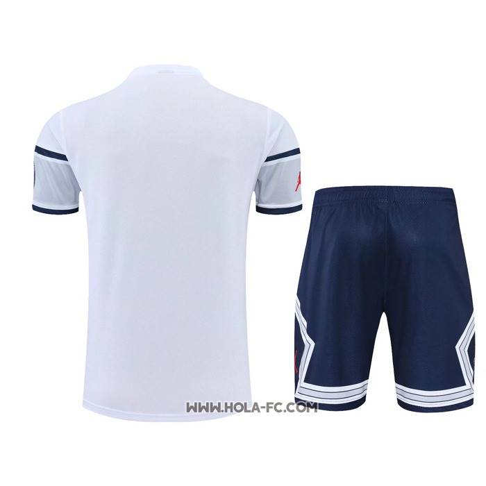 Chandal del Paris Saint-Germain 2022-2023 Manga Corta Blanco - Pantalon Corto